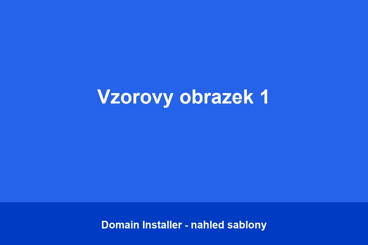 Testovací článek 1